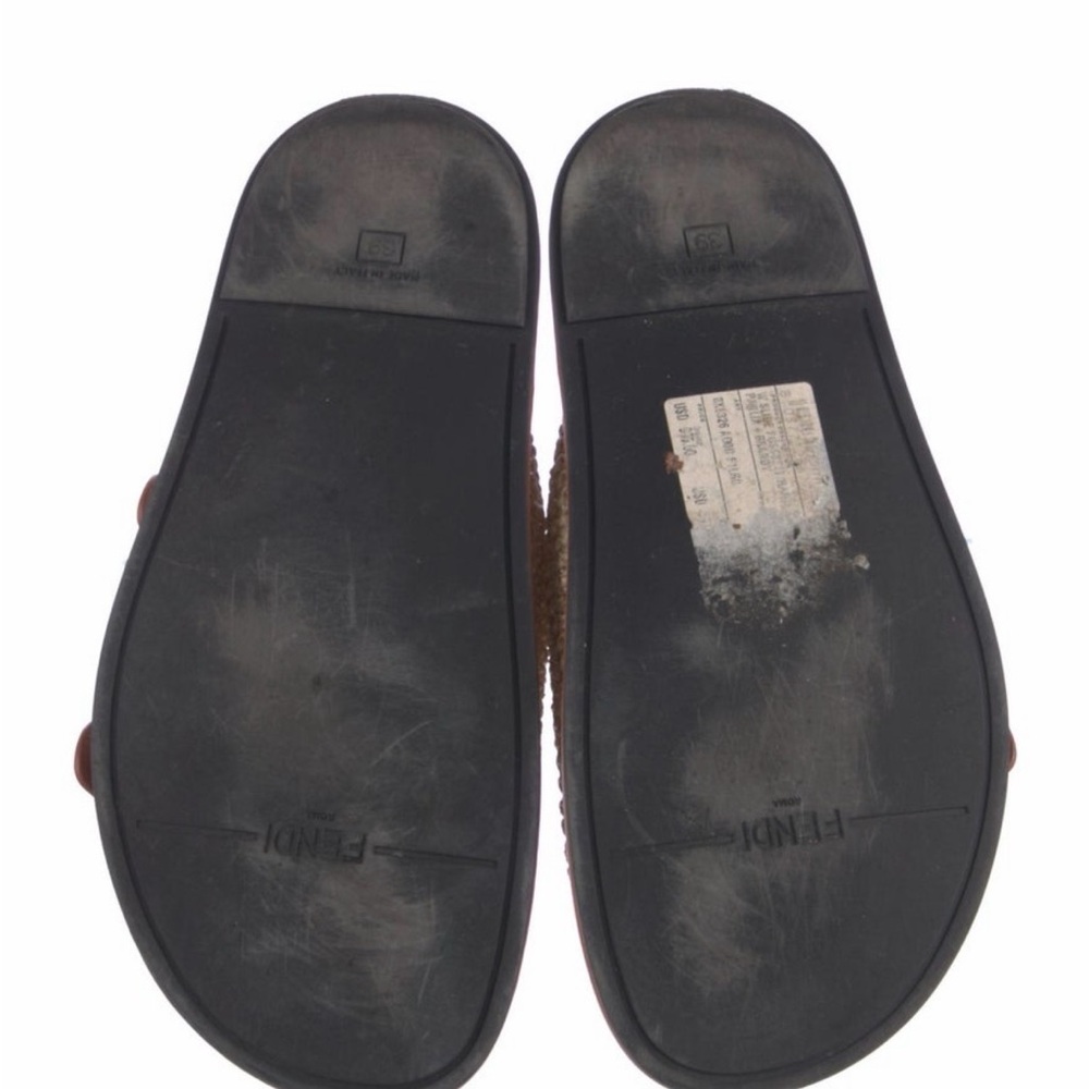 Fendi Raffia Slides - Picture 5 of 8